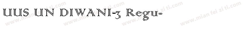 UUS UN DIWANI_3 Regu字体转换